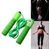 Adjustable Skipping Rope with Counter – Wear-Resistant Foam Handle for Fitness Training