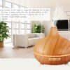 Wood Grain Aromatherapy Lamp – Remote Control Home Diffuser & Light