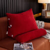 Lumbar Support Backrest Pillow – Bedside & Sofa Cushion for Waist Support