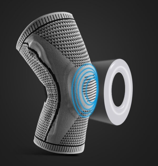 Sports Knee Pads with Silicone Spring Support – Patella Protection Brace