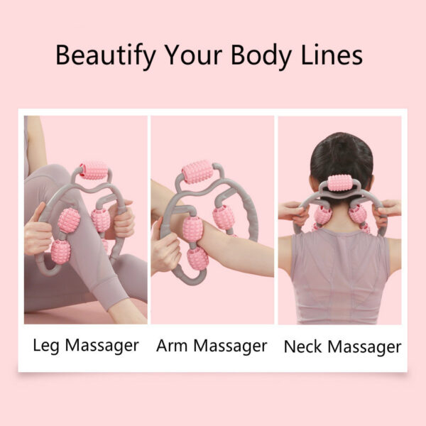 Full-Body U-Shape Massage Tool – Trigger Point Roller for Neck, Arms & Legs