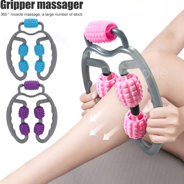 Full-Body U-Shape Massage Tool – Trigger Point Roller for Neck, Arms & Legs