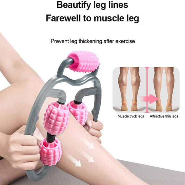 Full-Body U-Shape Massage Tool – Trigger Point Roller for Neck, Arms & Legs