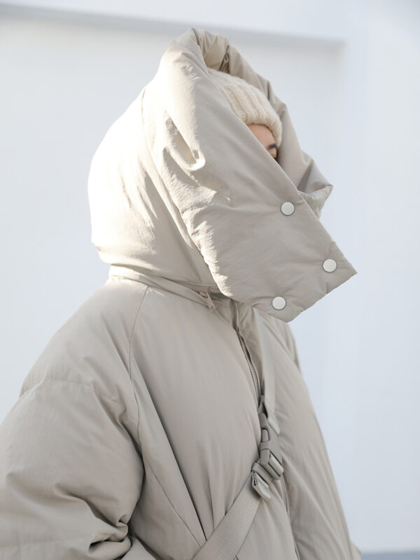Detachable Hoodie White Duck Down Jacket – Casual 90% Fill