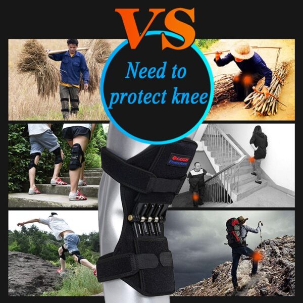 High-Quality Spring Knee Brace – Patella Support & Booster for Sports & Mountaineering