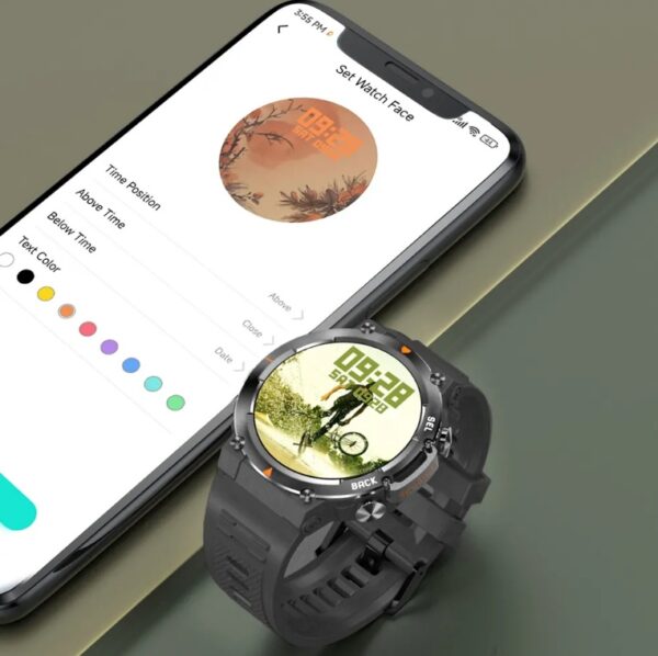 MAX18 Men’s Smartwatch – 1.43” AMOLED Display, BT Calling & AI Voice Control