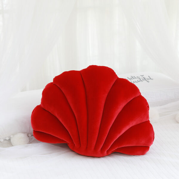 Shell-Shaped Pillow Cushion – Soft Plush Nap Pillow & Decorative Doll