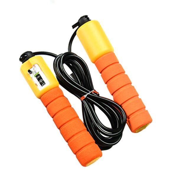 Adjustable Skipping Rope with Counter – Wear-Resistant Foam Handle for Fitness Training
