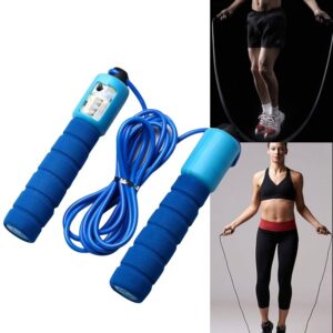 Adjustable Skipping Rope with Counter – Wear-Resistant Foam Handle for Fitness Training