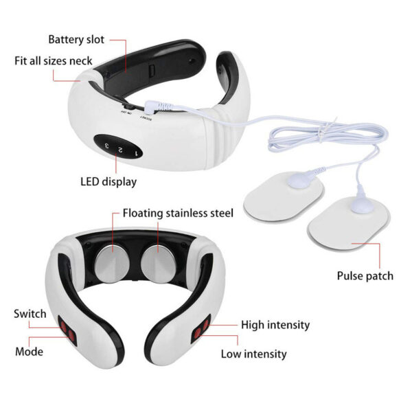 Electric Neck & Back Massager – Far Infrared Heat for Pain Relief & Health Care