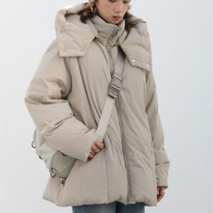 Detachable Hoodie White Duck Down Jacket – Casual 90% Fill