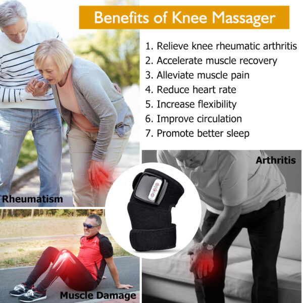 Electric Infrared Knee & Elbow Massager – Vibration Therapy for Joint Pain Relief