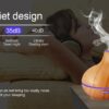 Wood Grain Aromatherapy Lamp – Remote Control Home Diffuser & Light