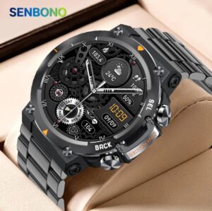 MAX18 Men’s Smartwatch – 1.43” AMOLED Display, BT Calling & AI Voice Control