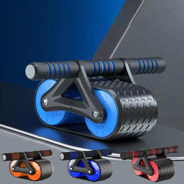 Double Wheel Ab Roller with Automatic Rebound – Core Trainer for Home & Gym Workout