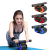 Double Wheel Ab Roller with Automatic Rebound – Core Trainer for Home & Gym Workout