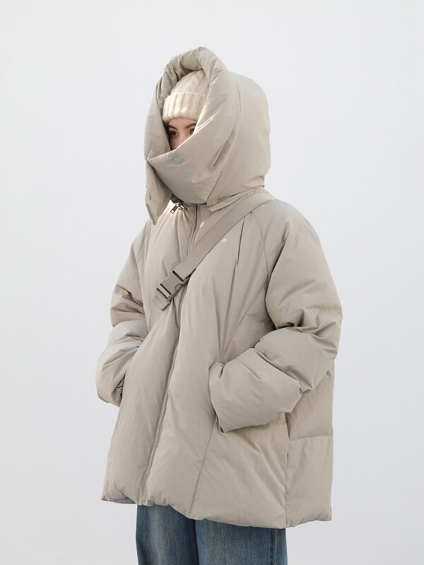 Detachable Hoodie White Duck Down Jacket – Casual 90% Fill