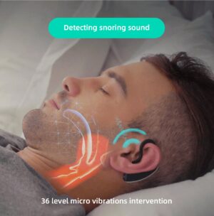 Rechargeable Anti-Snoring Earset – Bluetooth Sleep Monitor for Better Rest
