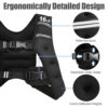 Training Weight Vest Workout Equipment With Adjustable Buckles And Mesh Bag