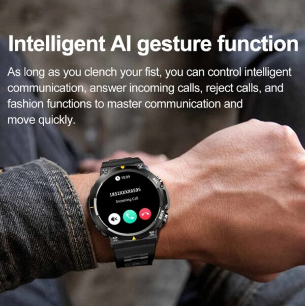 MAX18 Men’s Smartwatch – 1.43” AMOLED Display, BT Calling & AI Voice Control