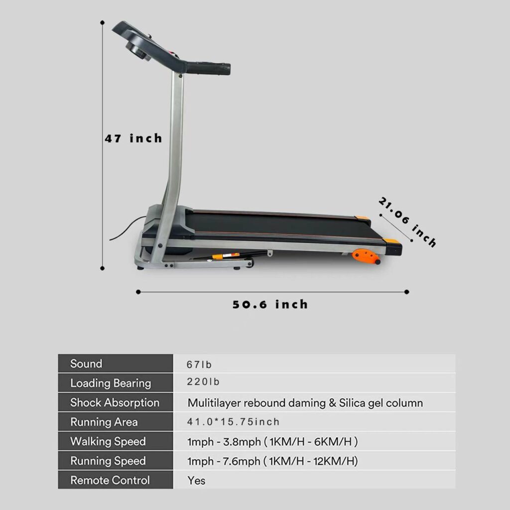 LCD treadmill for home