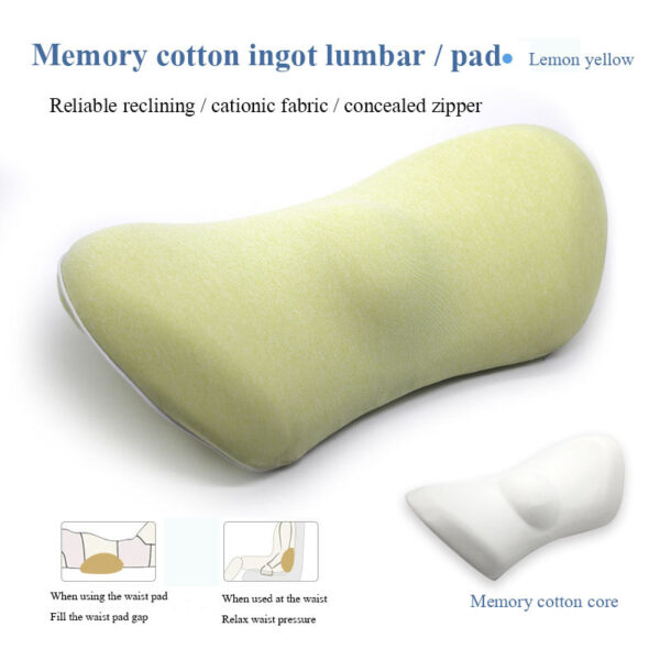 Lumbar Support Pillow for Side Sleepers – Pregnancy, Hip, Coccyx & Sciatica Pain Relief Cushion