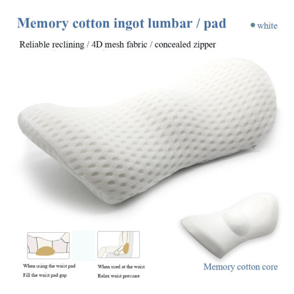 Lumbar Support Pillow for Side Sleepers – Pregnancy, Hip, Coccyx & Sciatica Pain Relief Cushion