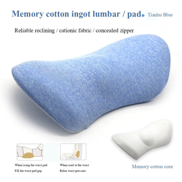 Lumbar Support Pillow for Side Sleepers – Pregnancy, Hip, Coccyx & Sciatica Pain Relief Cushion