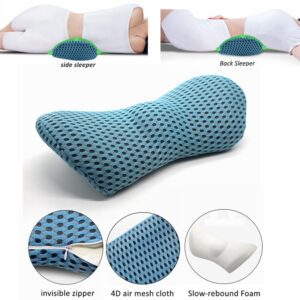 Lumbar Support Pillow for Side Sleepers – Pregnancy, Hip, Coccyx & Sciatica Pain Relief Cushion