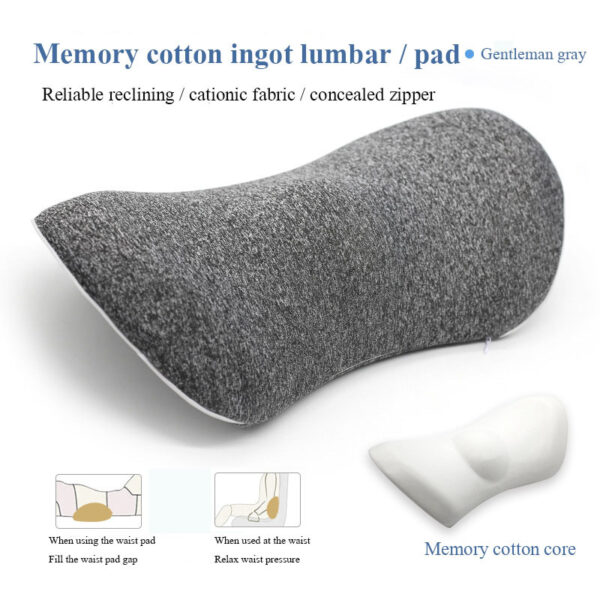 Lumbar Support Pillow for Side Sleepers – Pregnancy, Hip, Coccyx & Sciatica Pain Relief Cushion